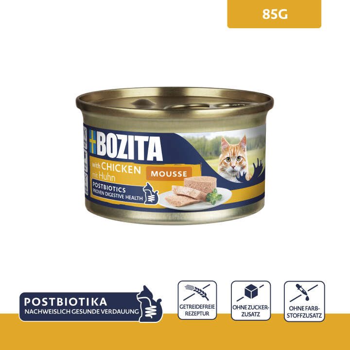BOZITA Katzen-Nassfutter Mousse mit Huhn
